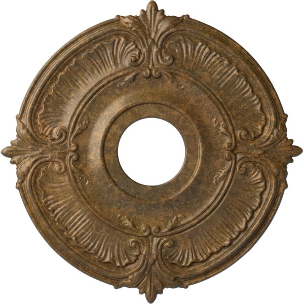 Ekena Millwork Attica Ceiling Medallion (Fits Canopies up to 5"), Hand-Painted Rubbed Bronze, 18"OD x 4"ID x 5/8"P CM18ATRZS - main